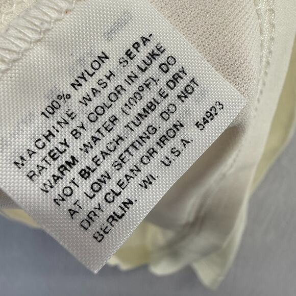 Vintage California Angels Jersey Mens XL White Sand Knit Nylon Brown #52 Stained - Picture 14 of 15